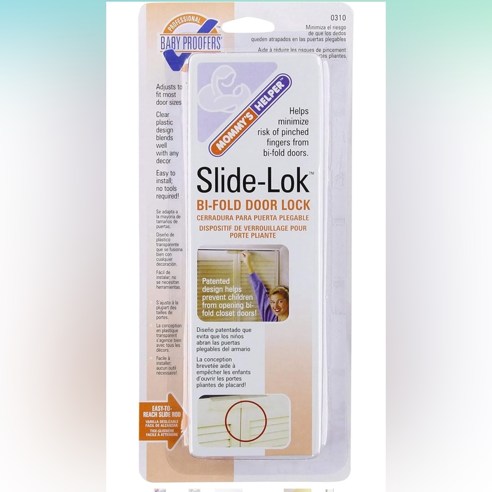Mommy's Helper Slide-Lok Bi-Fold Door Lock